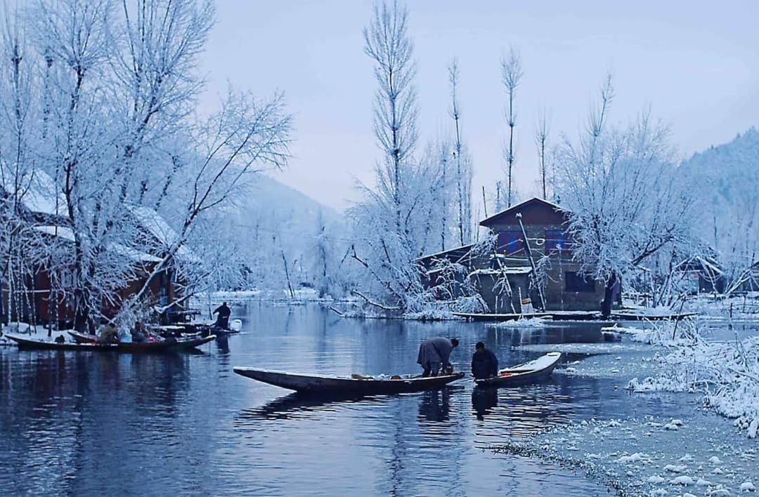 Floating Young Gulshan Houseboat Srīnagar Dış mekan fotoğraf